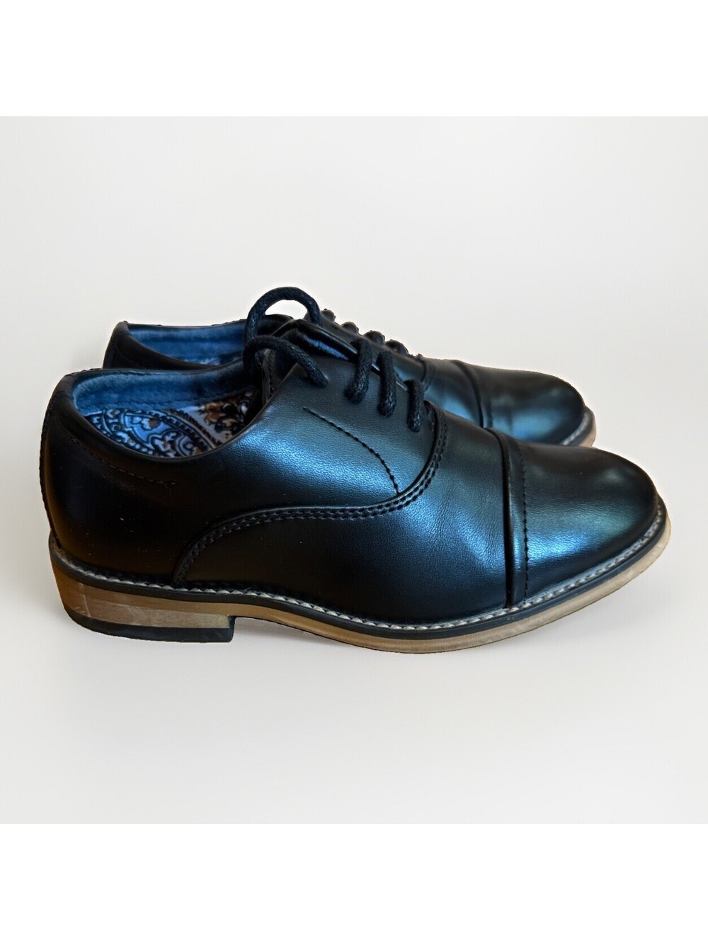 Little Boys Bruno Marc Black Oxford Dress Shoes Size 10